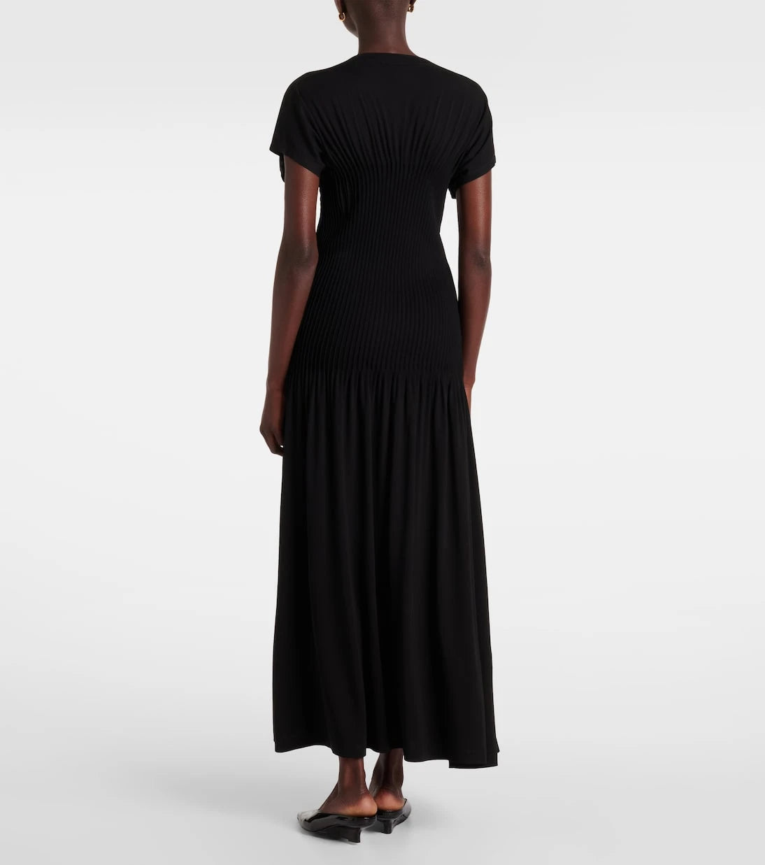Toteme - Pleated jersey maxi dress