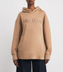 Max Mara Beige Cotton-Blend Logo Hoodie