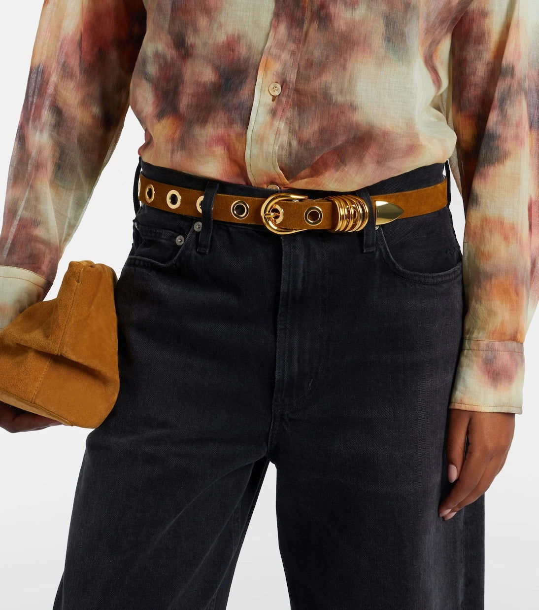 Déhanche - Hollyhock suede belt