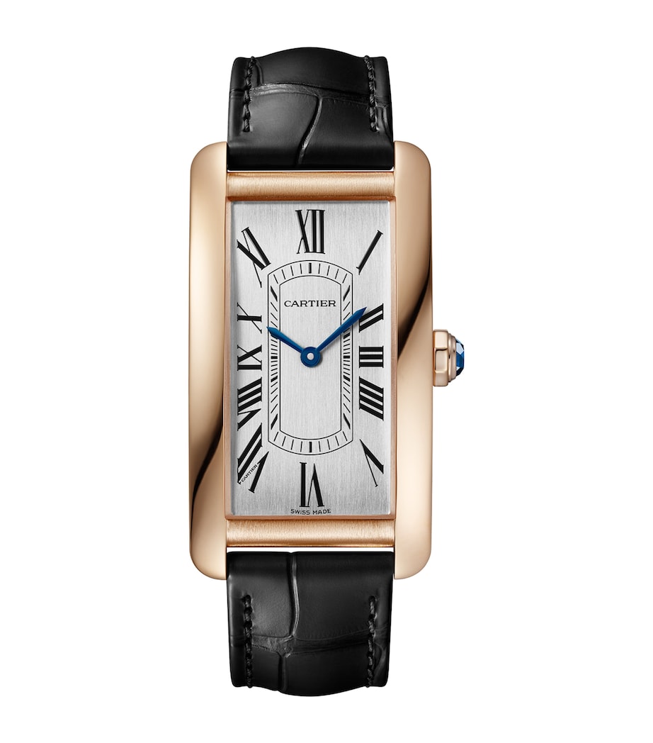Rose Gold Tank Américaine Watch 44mm