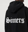 Black Cotton Saint Etie Hoodie