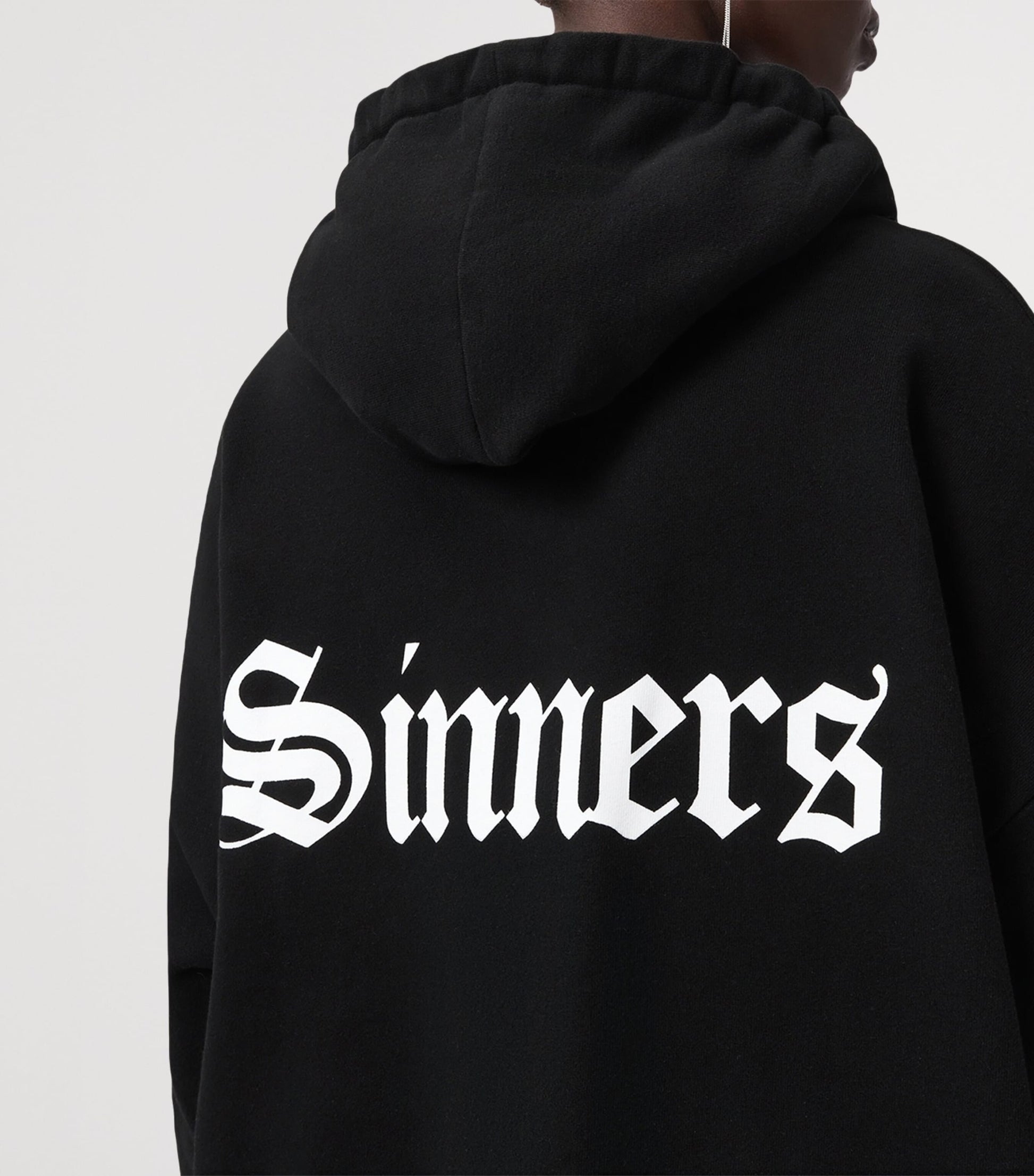 Black Cotton Saint Etie Hoodie