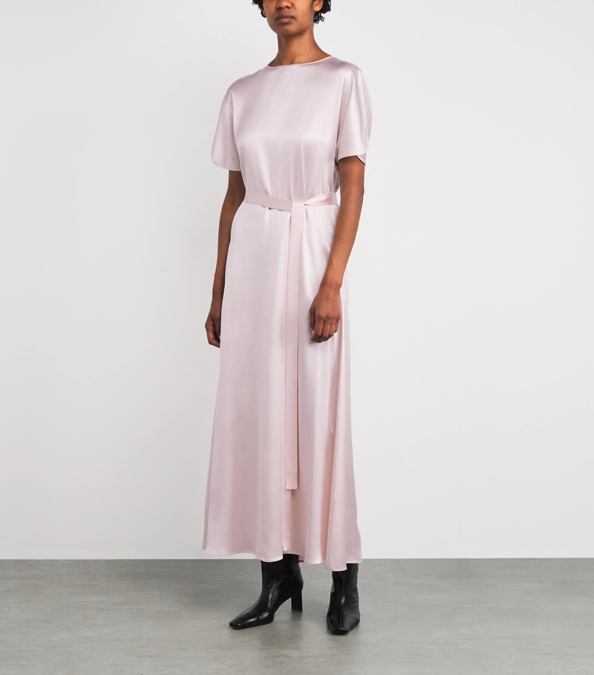 Silk Satin Daviel Dress ROSE