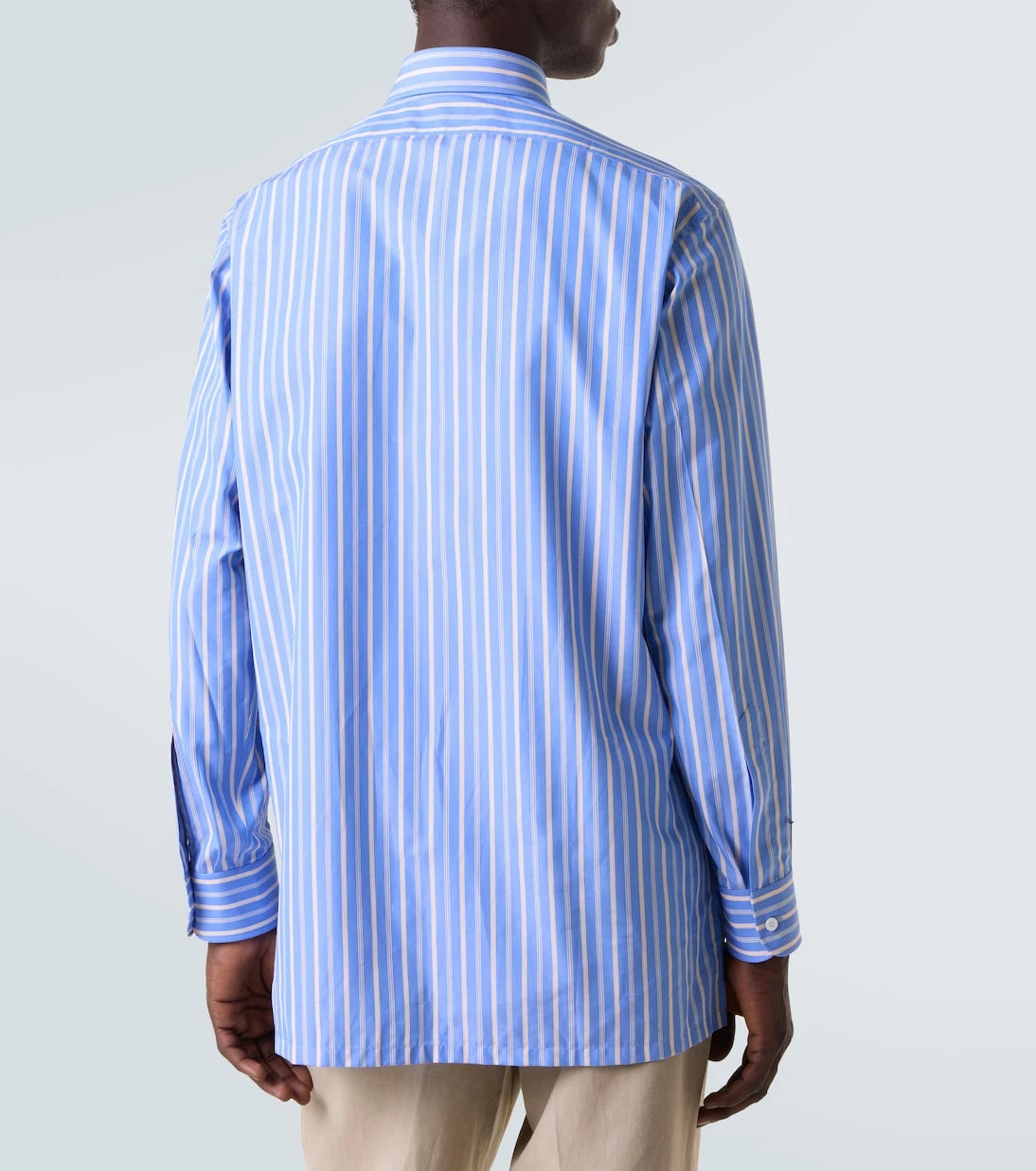 Charvet - Striped cotton poplin shirt