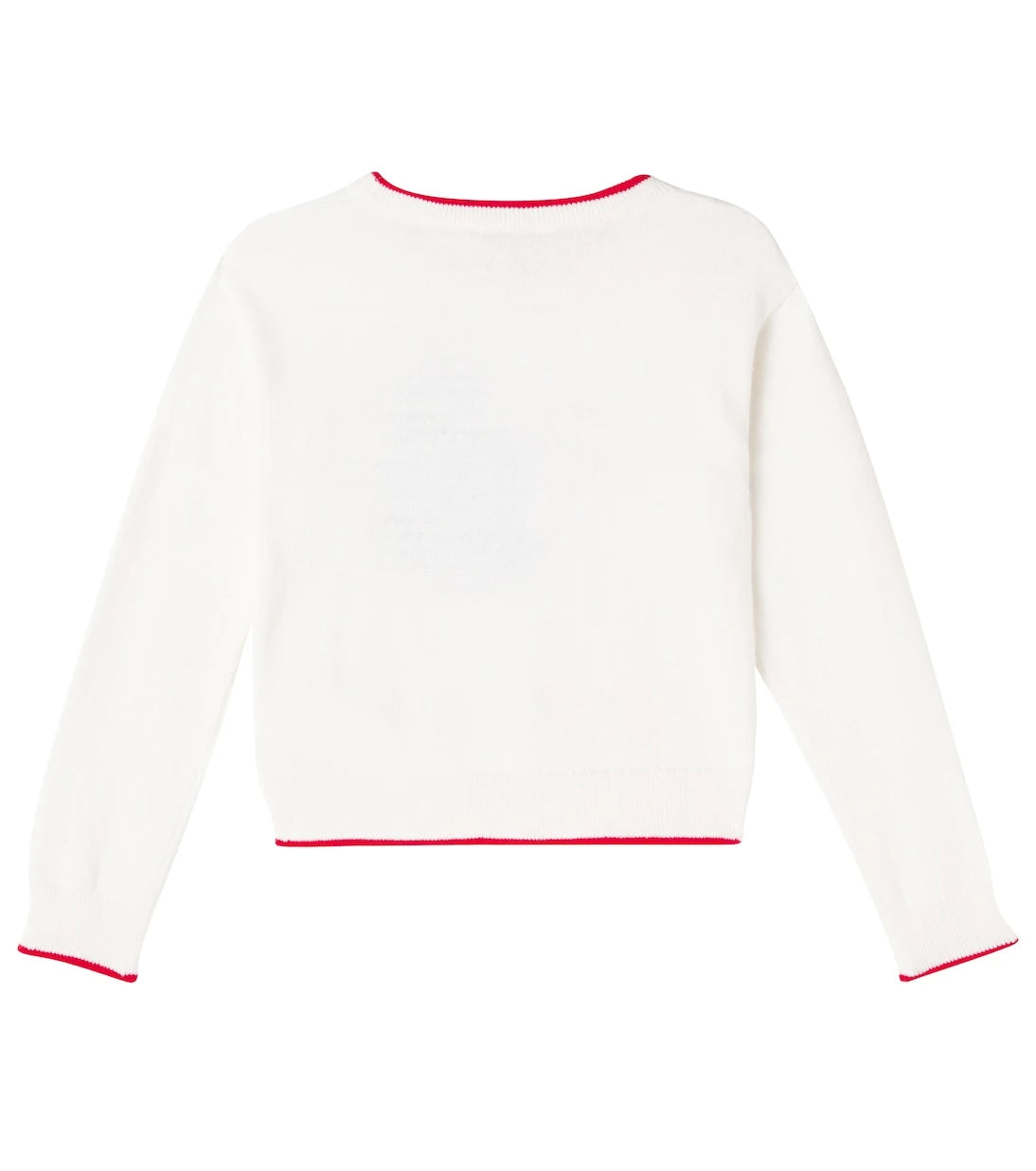 Monnalisa - Intarsia cotton and wool sweater