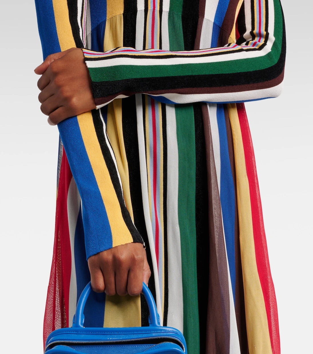Loewe - Ribbed-knit striped maxi dress