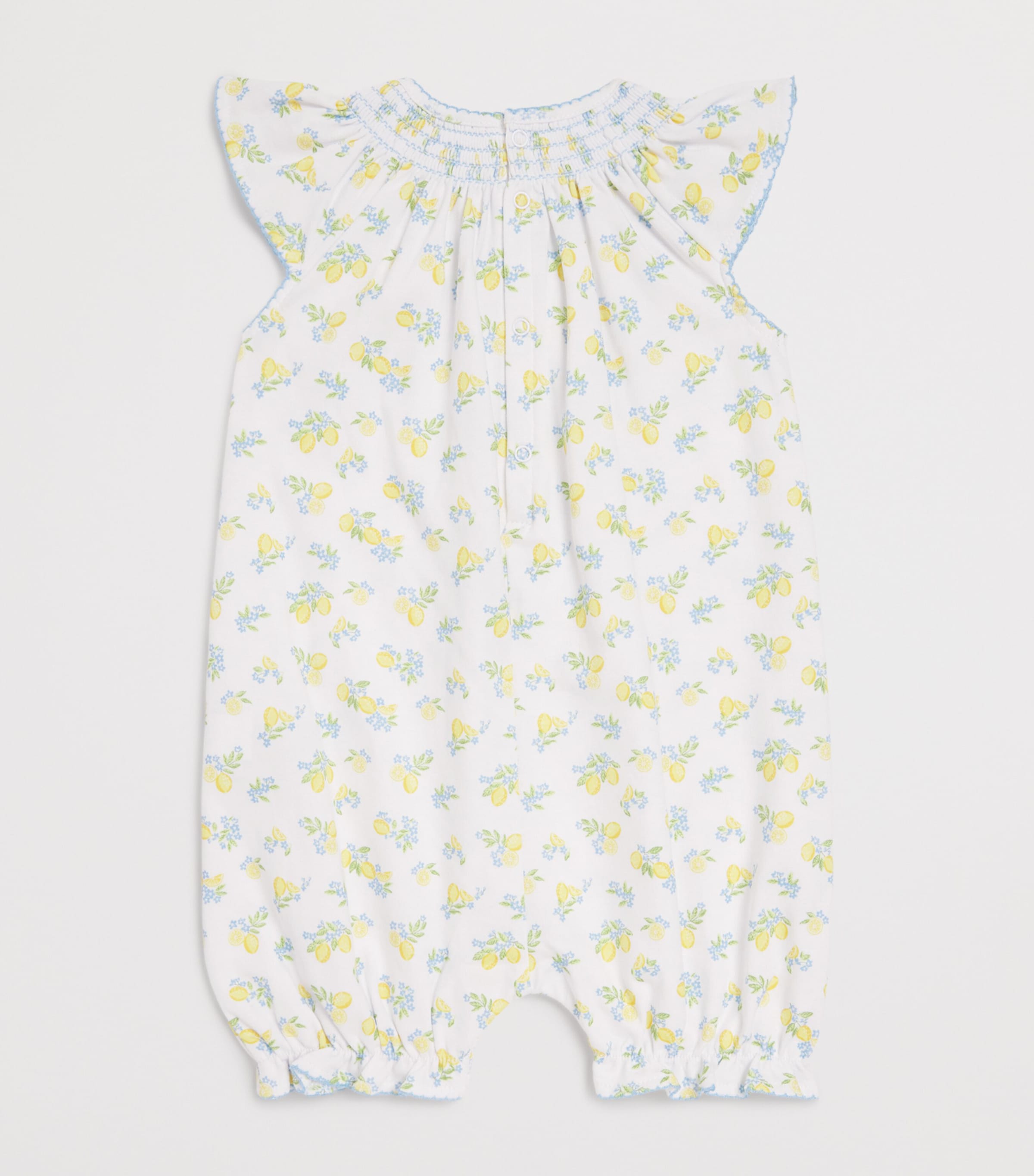 Pima Cotton Lemon Blossom Playsuit (9 Months)