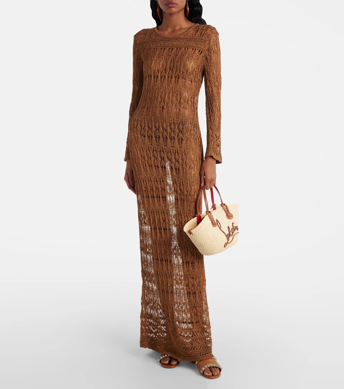Christian Louboutin - Cabata Mini raffia basket bag