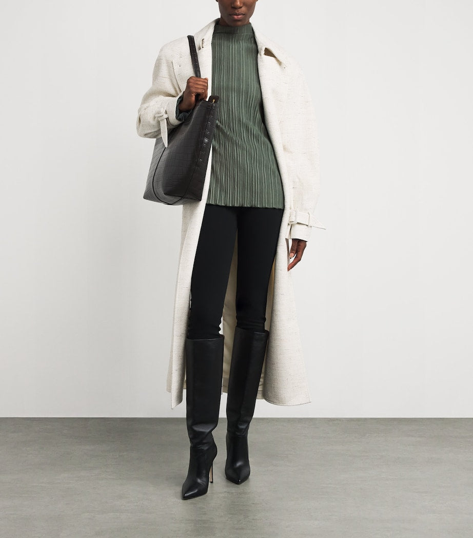 Green Plissé Abacus Top