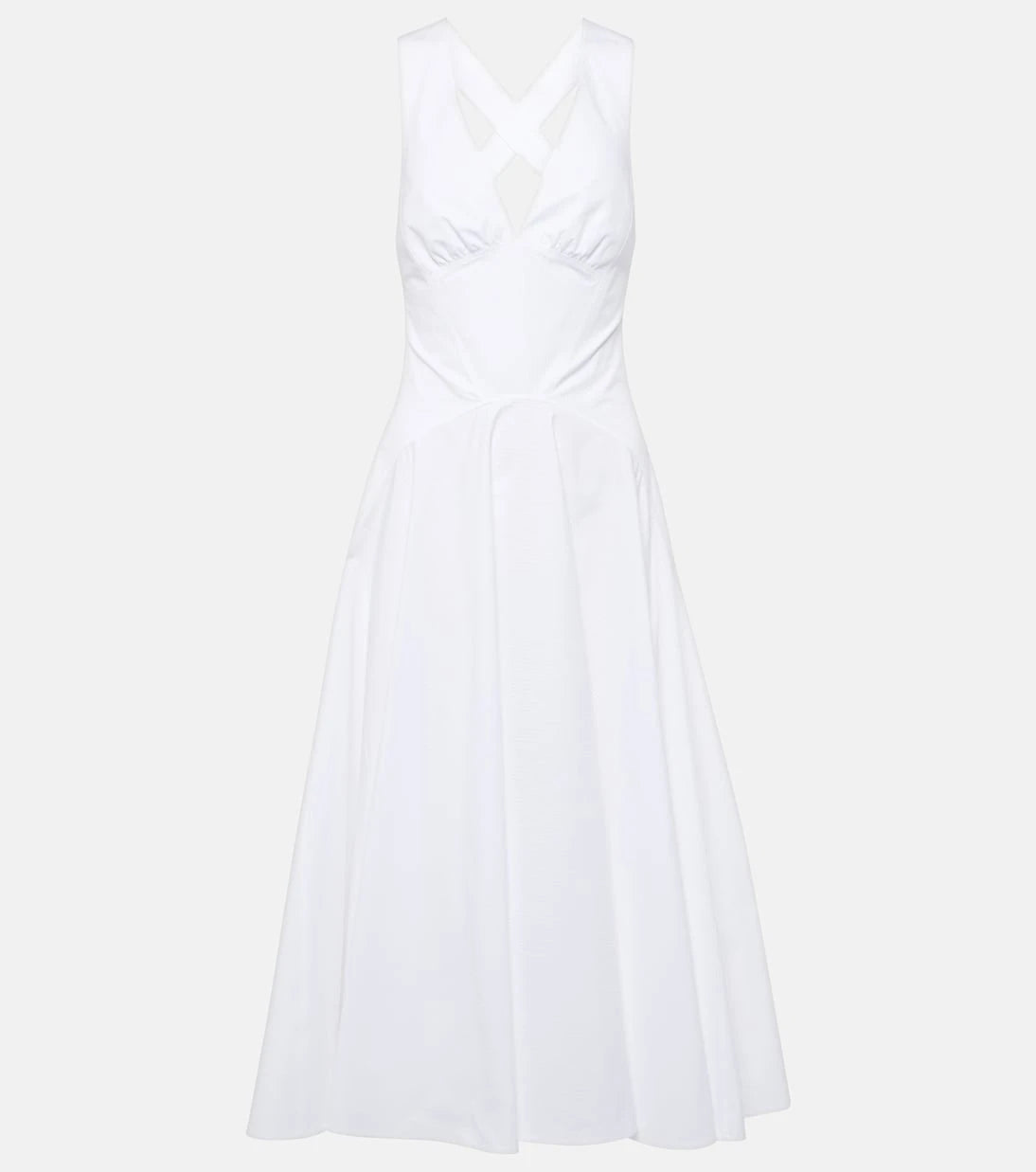 Alaïa - Cotton poplin midi dress