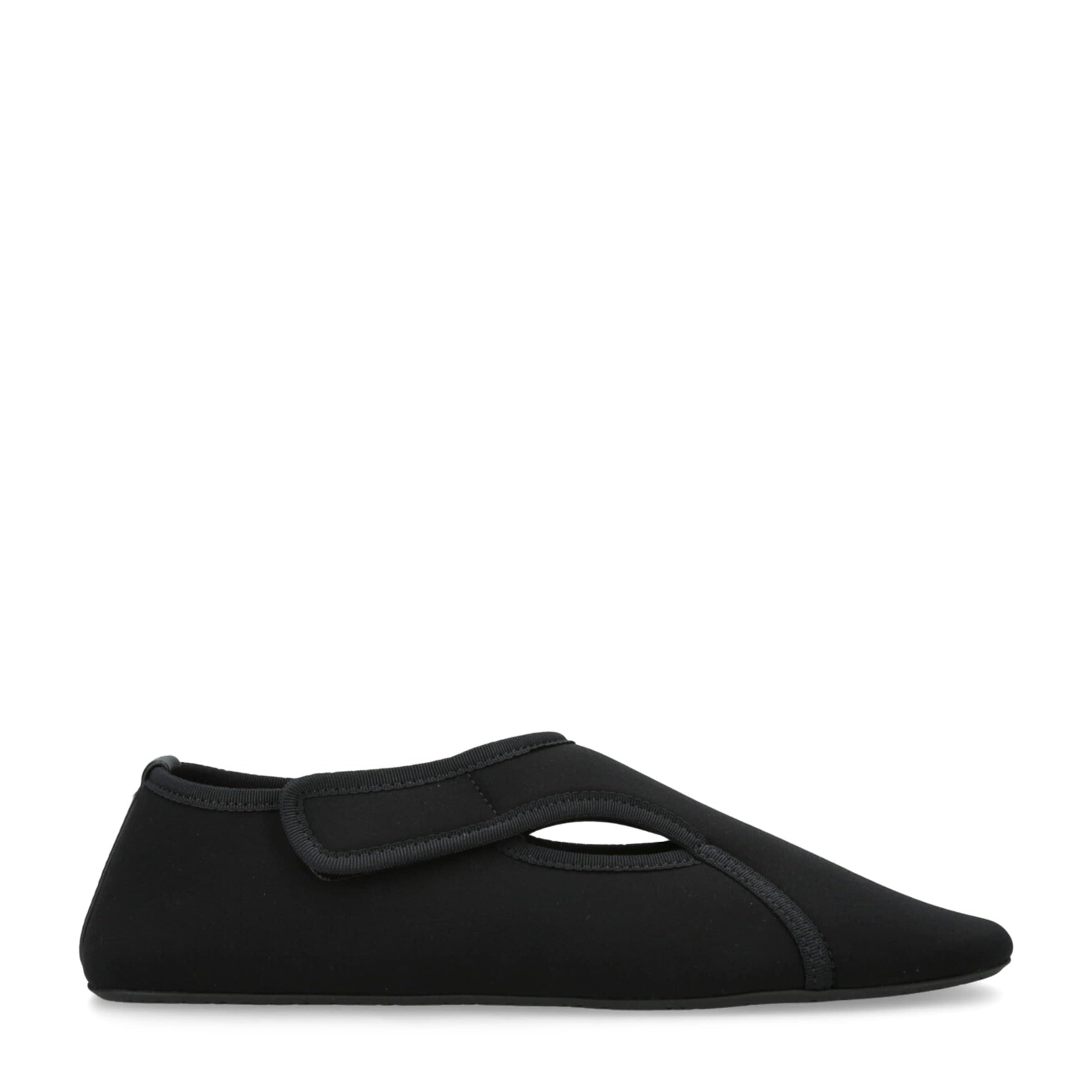 Alaïa Black Neoprene Ballet Flats