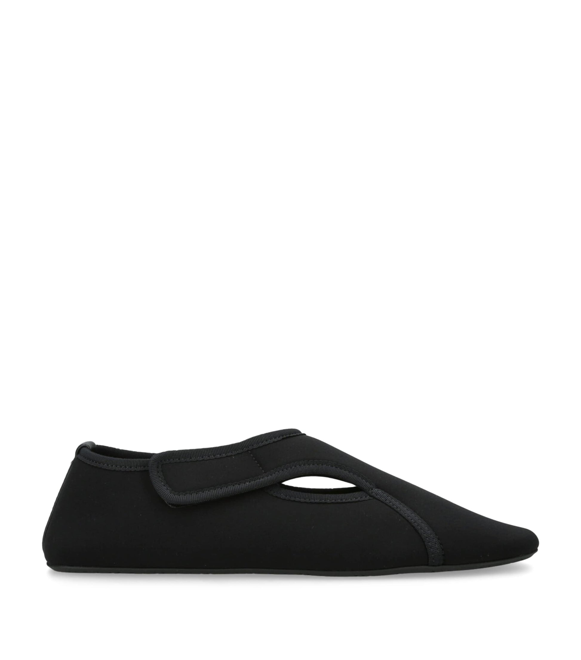 Alaïa Black Neoprene Ballet Flats