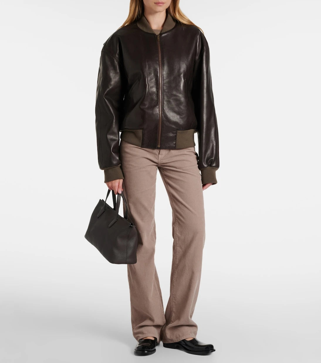The Row - Marcel leather tote bag