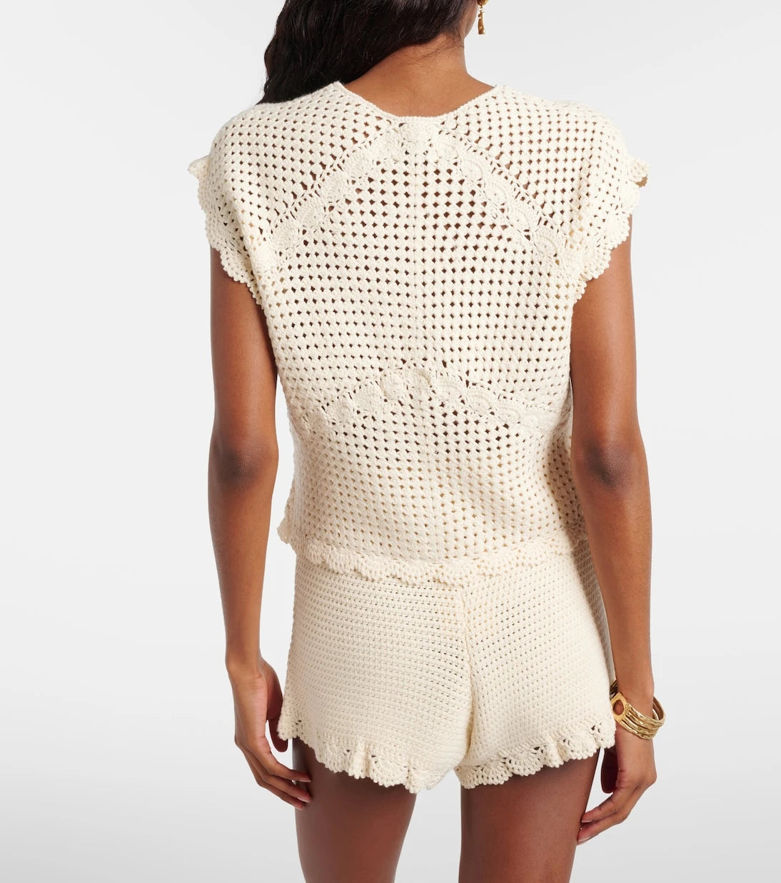 Posse - Dylan crochet scalloped top