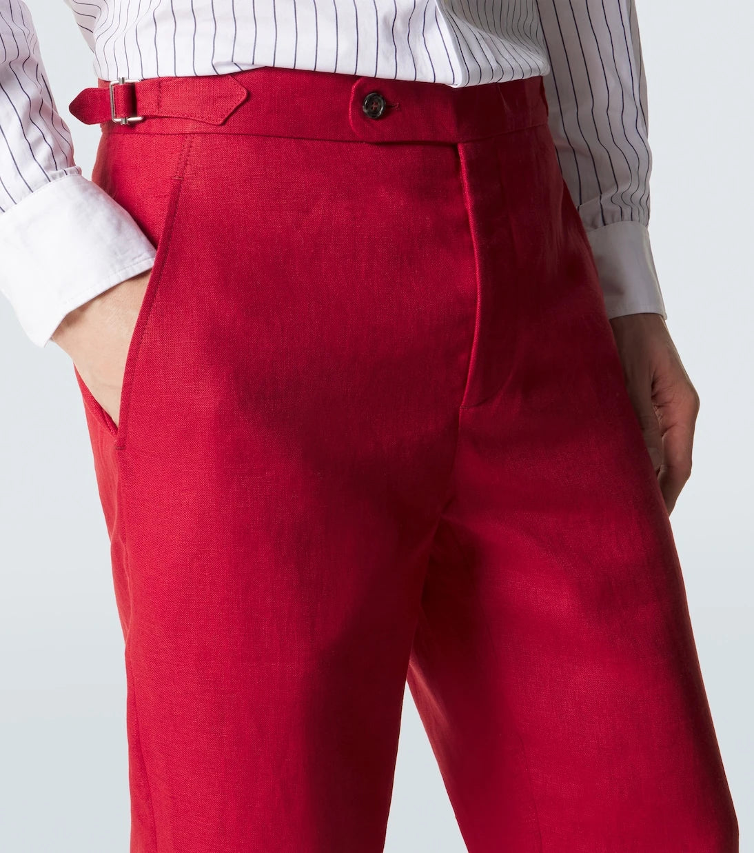 Bode - Linen straight pants