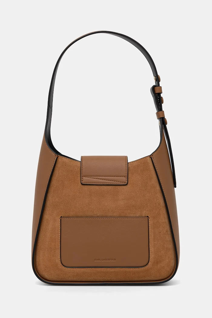Karl Lagerfeld süet kadın hobo çanta K/SIGNATURE