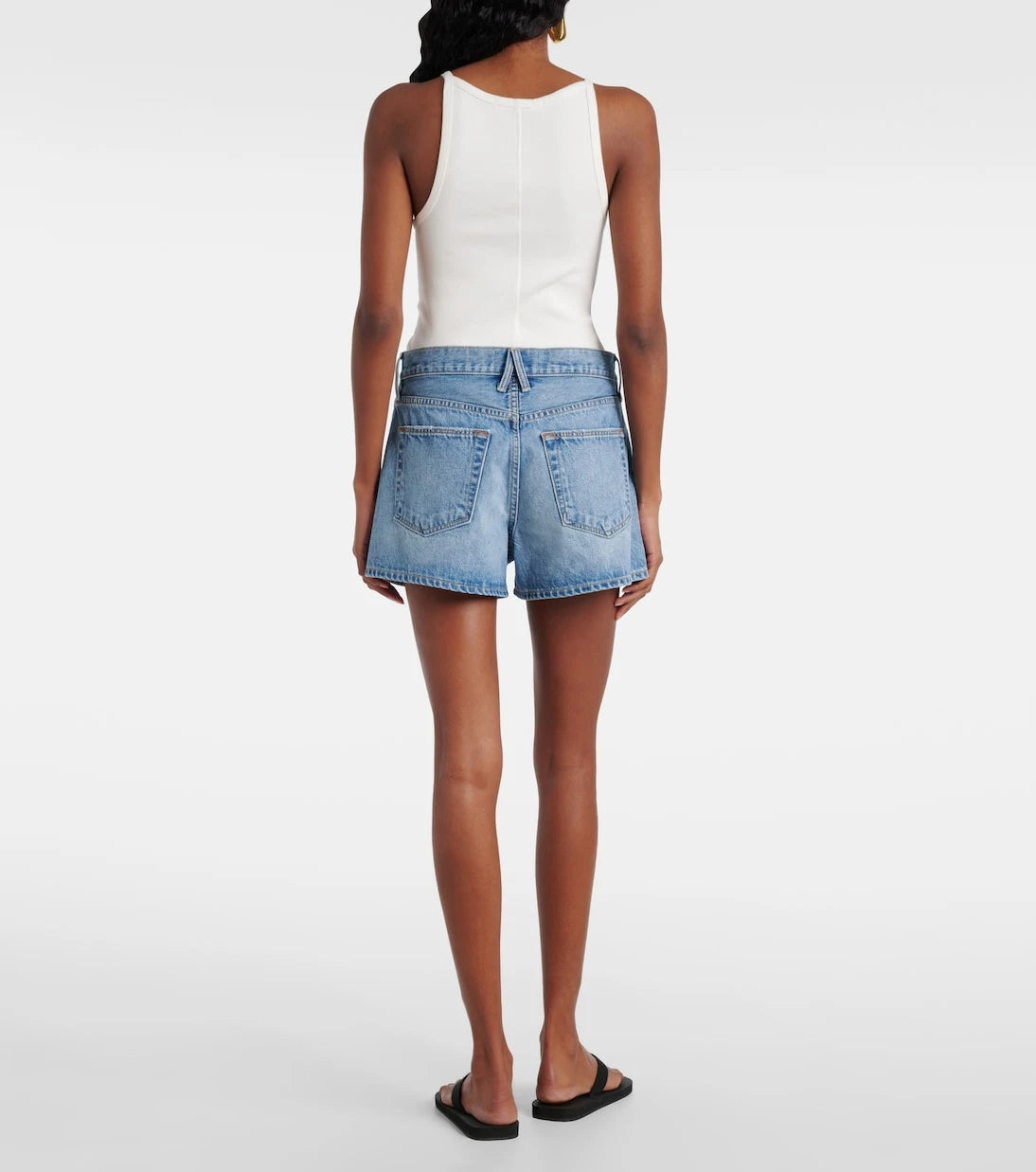 Slvrlake - Mila mid-rise denim shorts