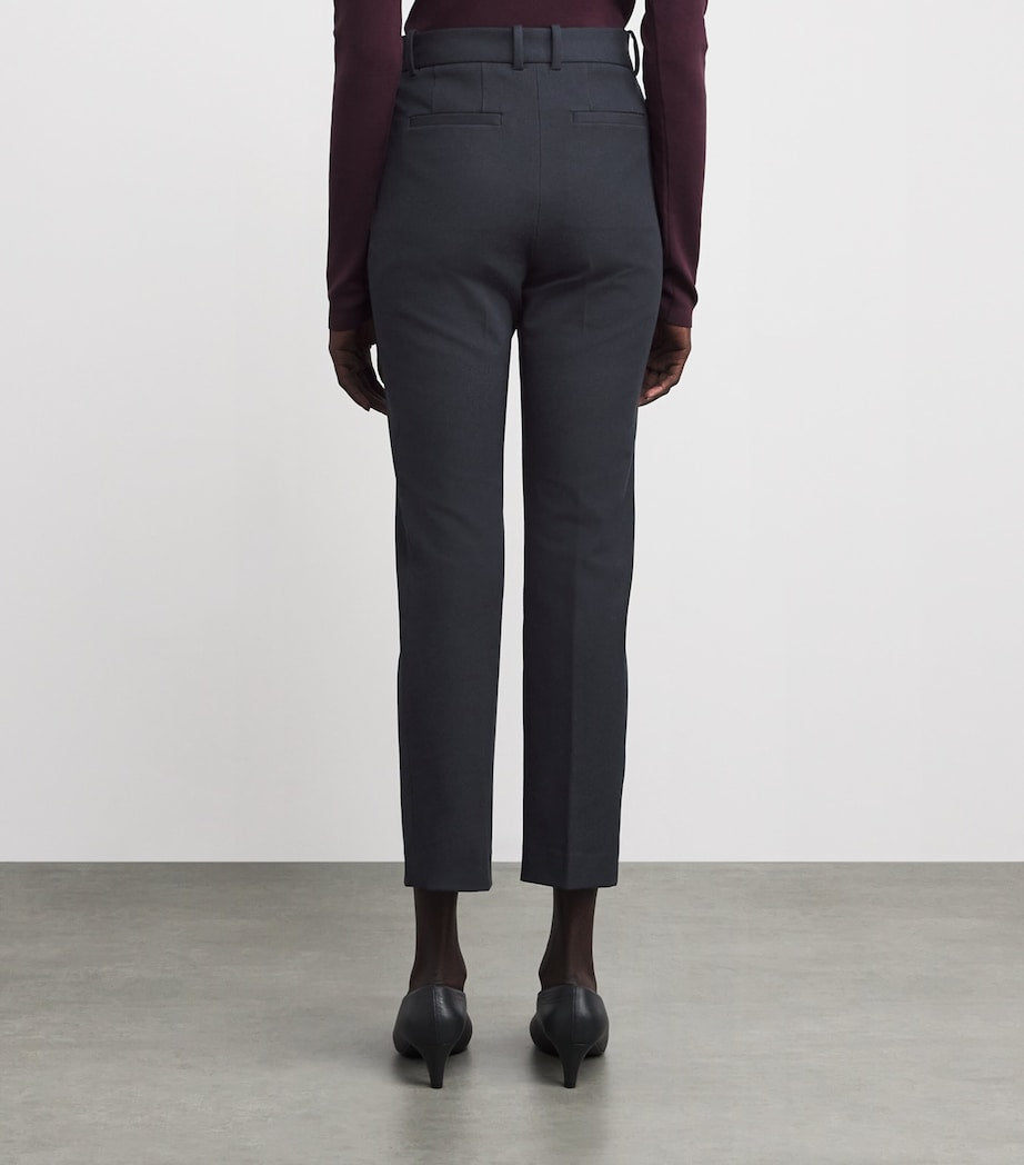Joseph Grey Stretch-Gabardine Coleman Trousers