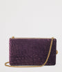 Aspinal Of London Velvet Croc-Embossed Paloma Box Clutch Bag