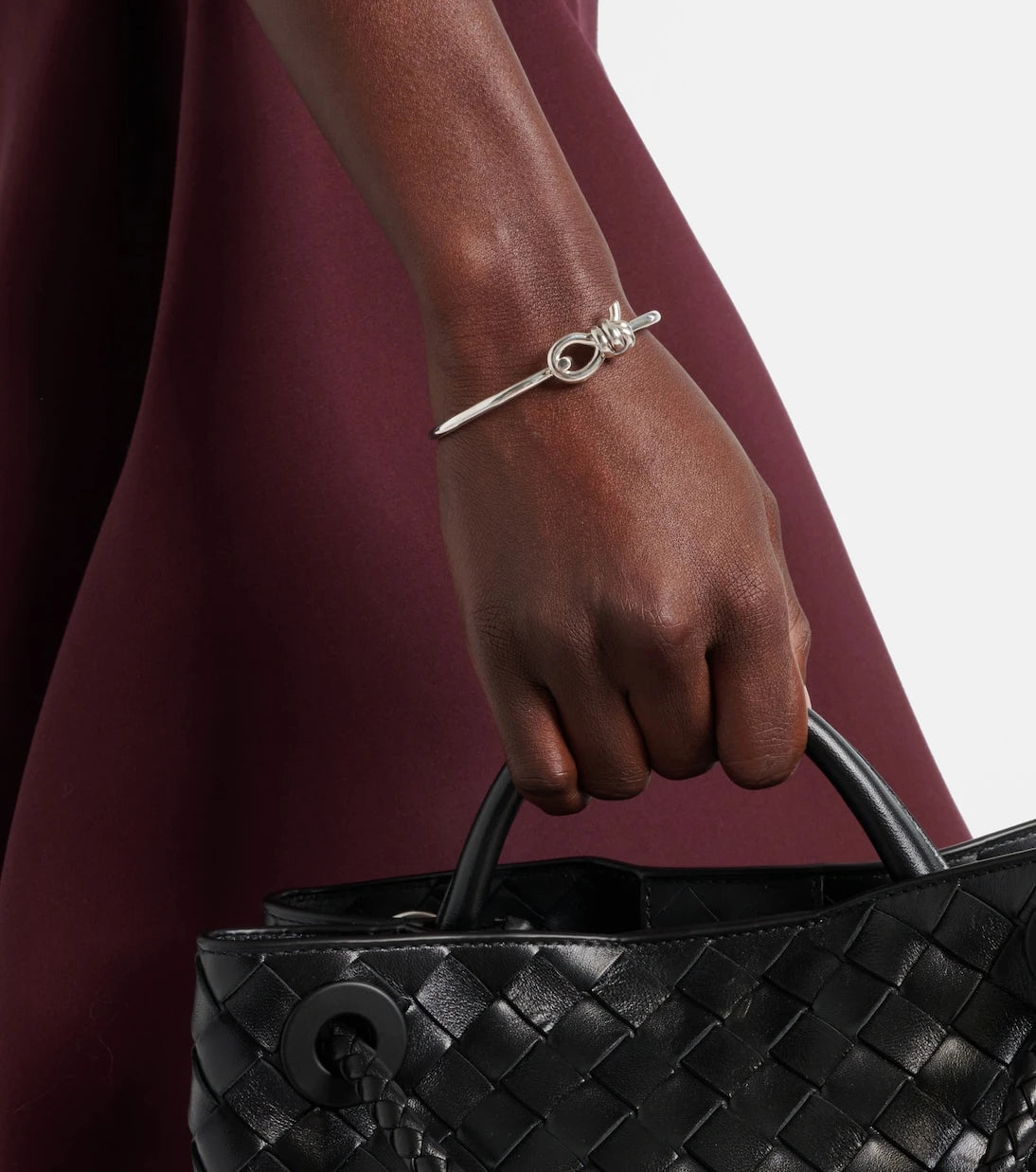Bottega Veneta - Knot sterling silver bracelet