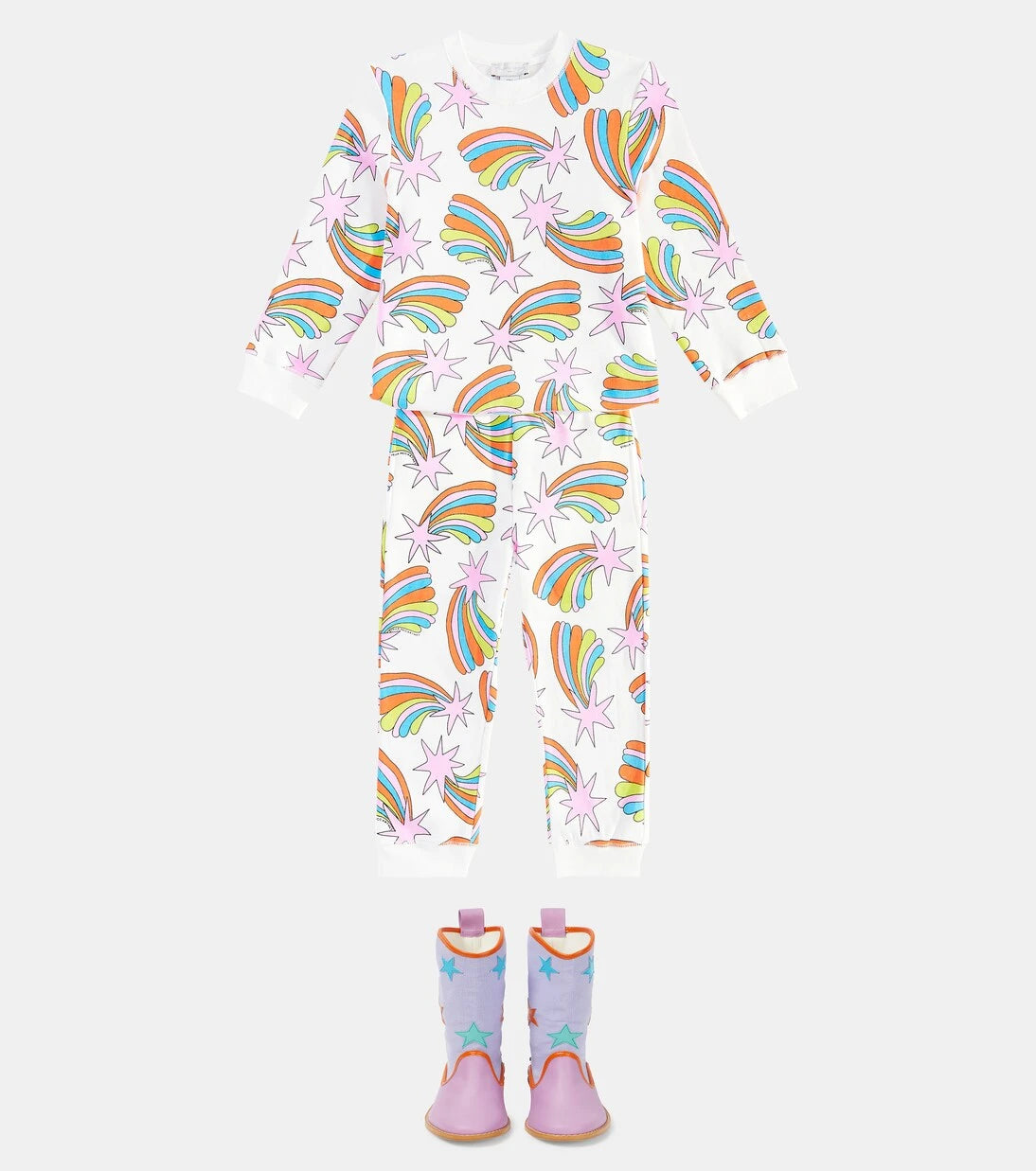 Stella McCartney Kids - Printed cotton sweatshirt and sweatpants set