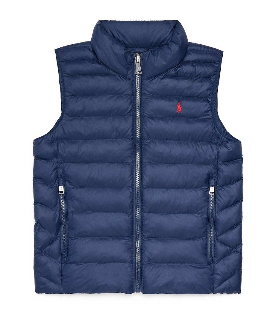 Ralph Lauren Kids Quilted Polo Pony Gilet (2-7 Years)