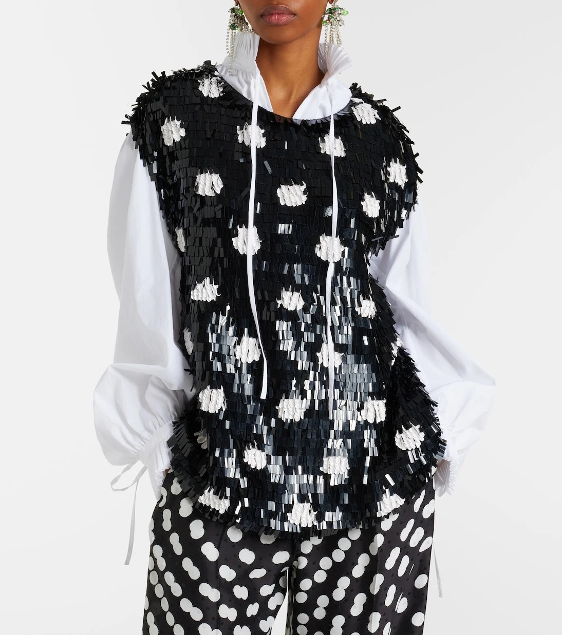 Dries Van Noten - Cuzco sequined silk top