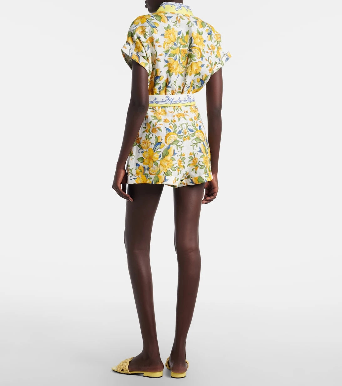 Farm Rio - Printed linen romper
