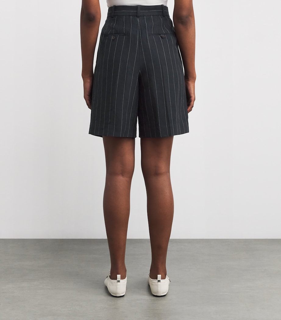 Polo Ralph Lauren Multi Hemp Pinstripe Bermuda Shorts