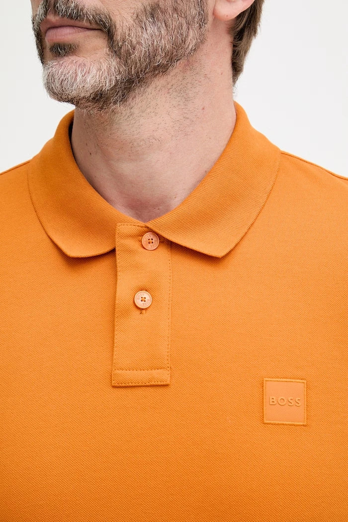 BOSS Orange Erkek Pamuk Elastan Polo Tişört Passenger