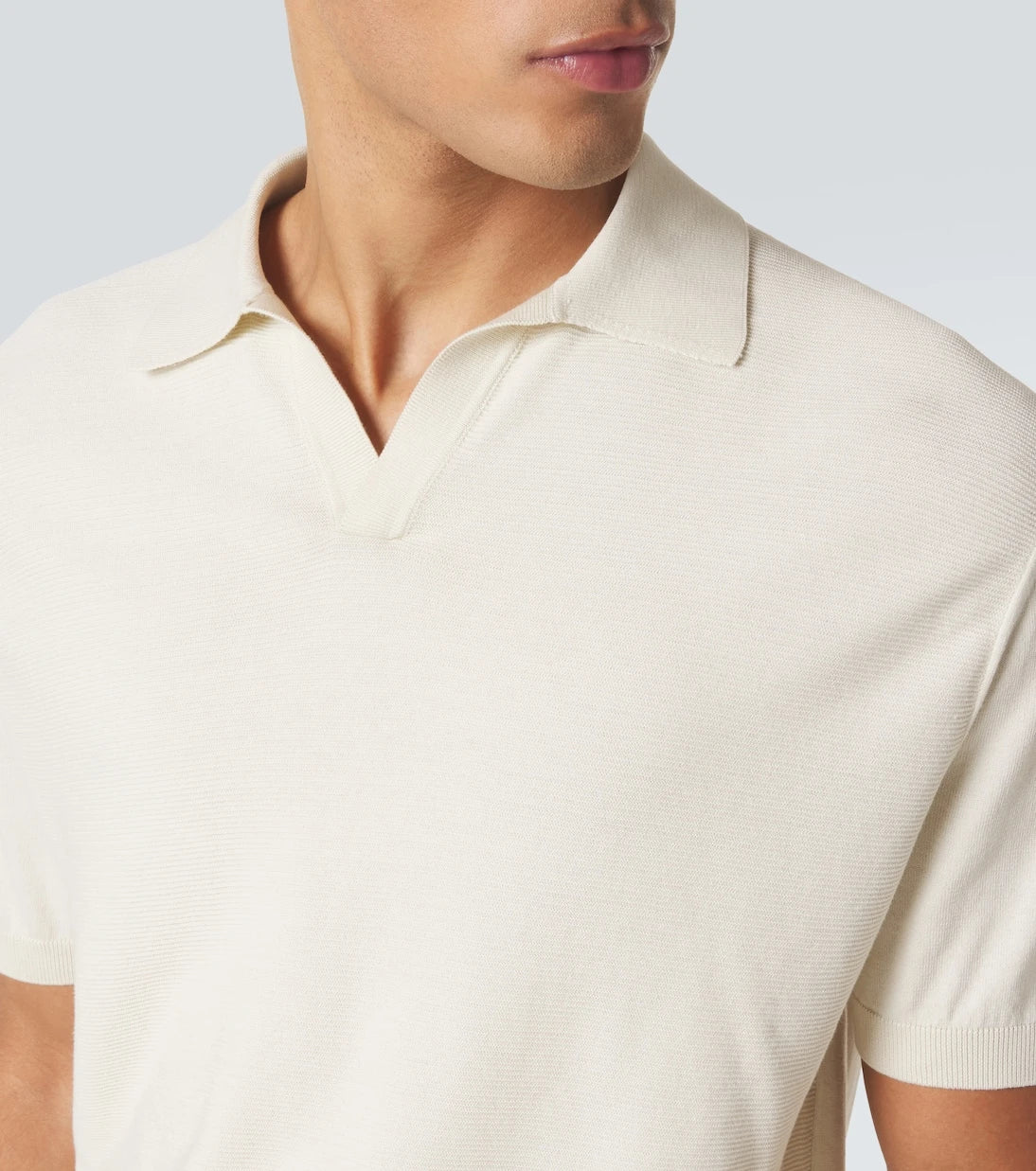 Canali - Cotton and silk polo shirt