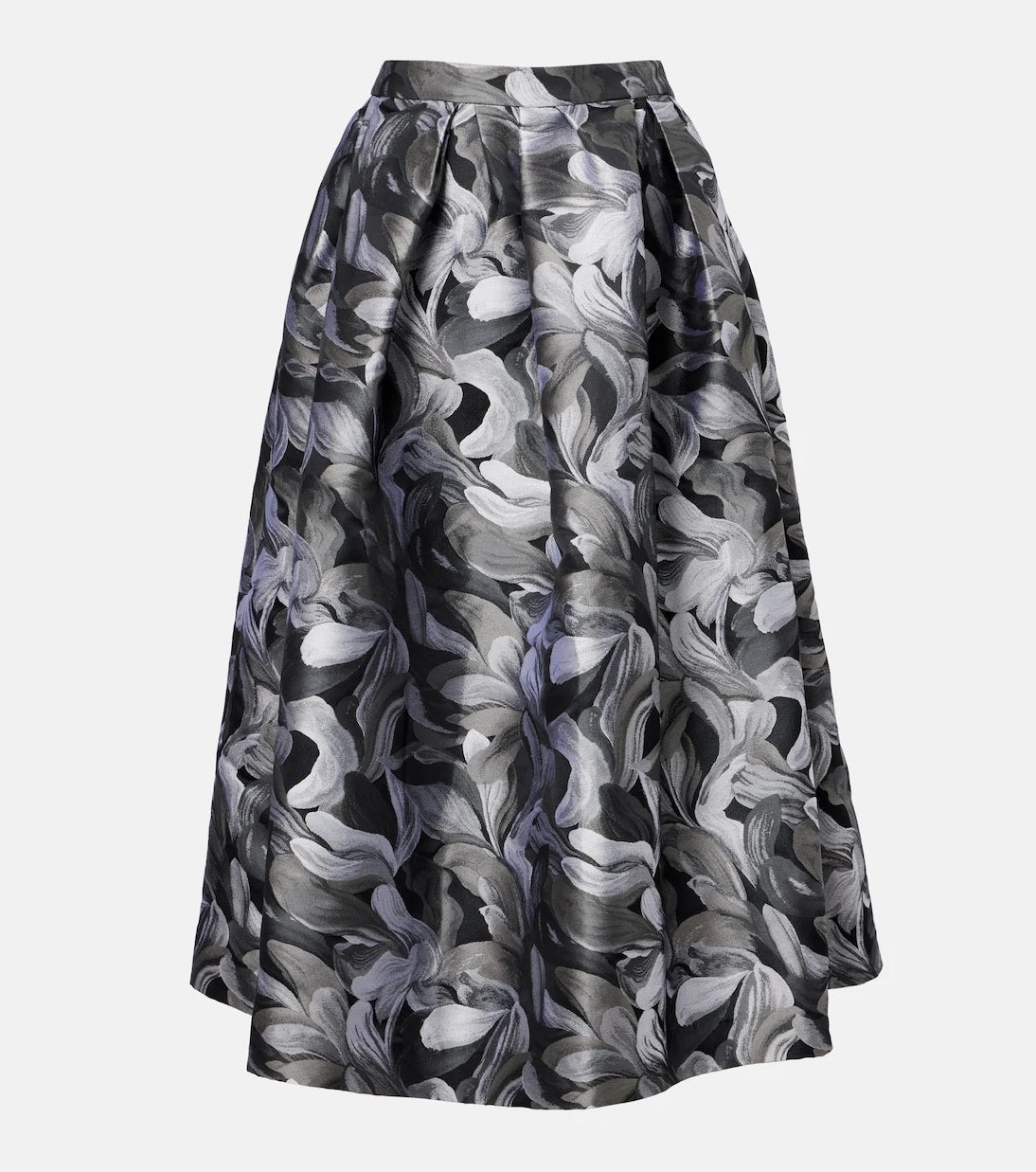 Dries Van Noten - تنورة جاكار متوسطة الطول