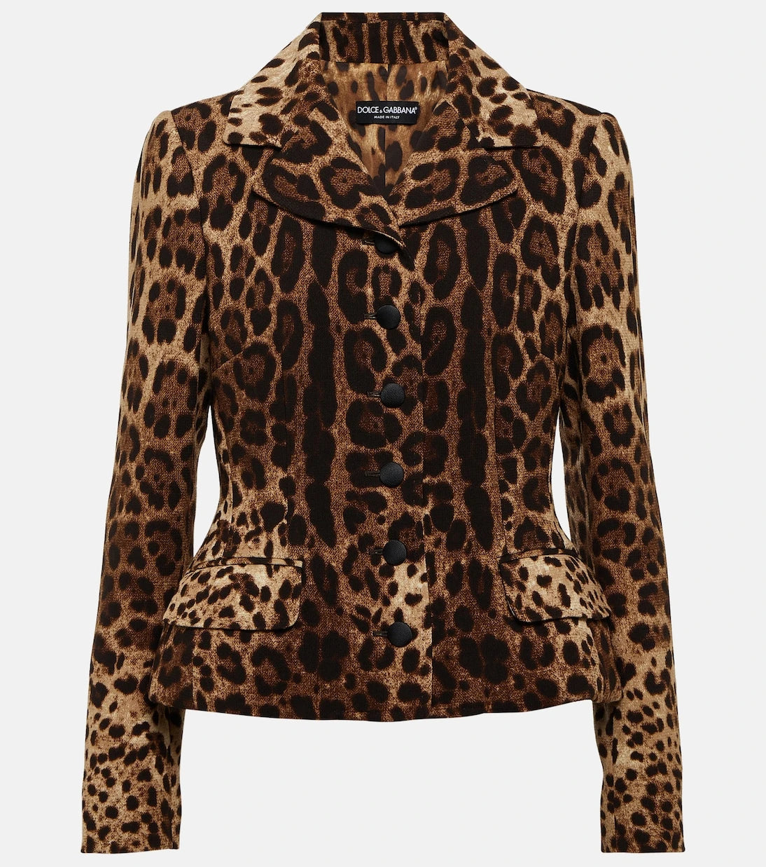Dolce&Gabbana - Leopard-print wool crêpe jacket