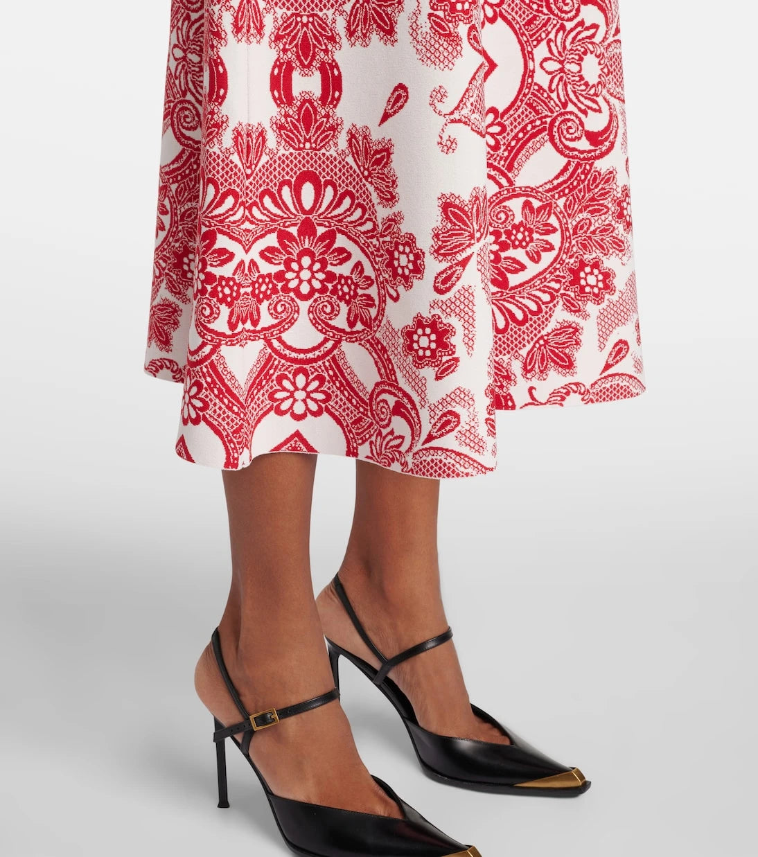 Etro - فستان ميدي جاكار