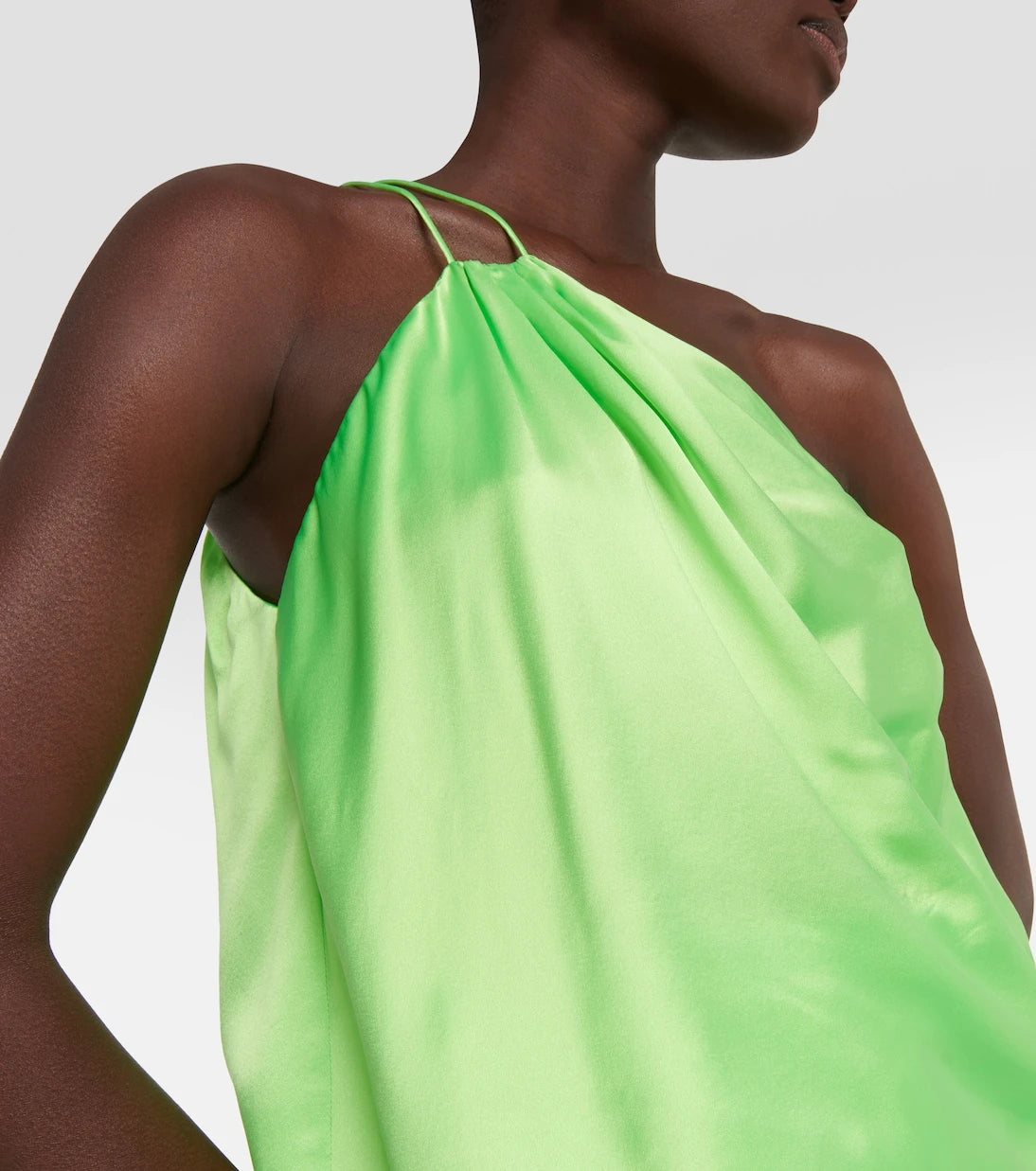 The Sei - One-shoulder silk satin top