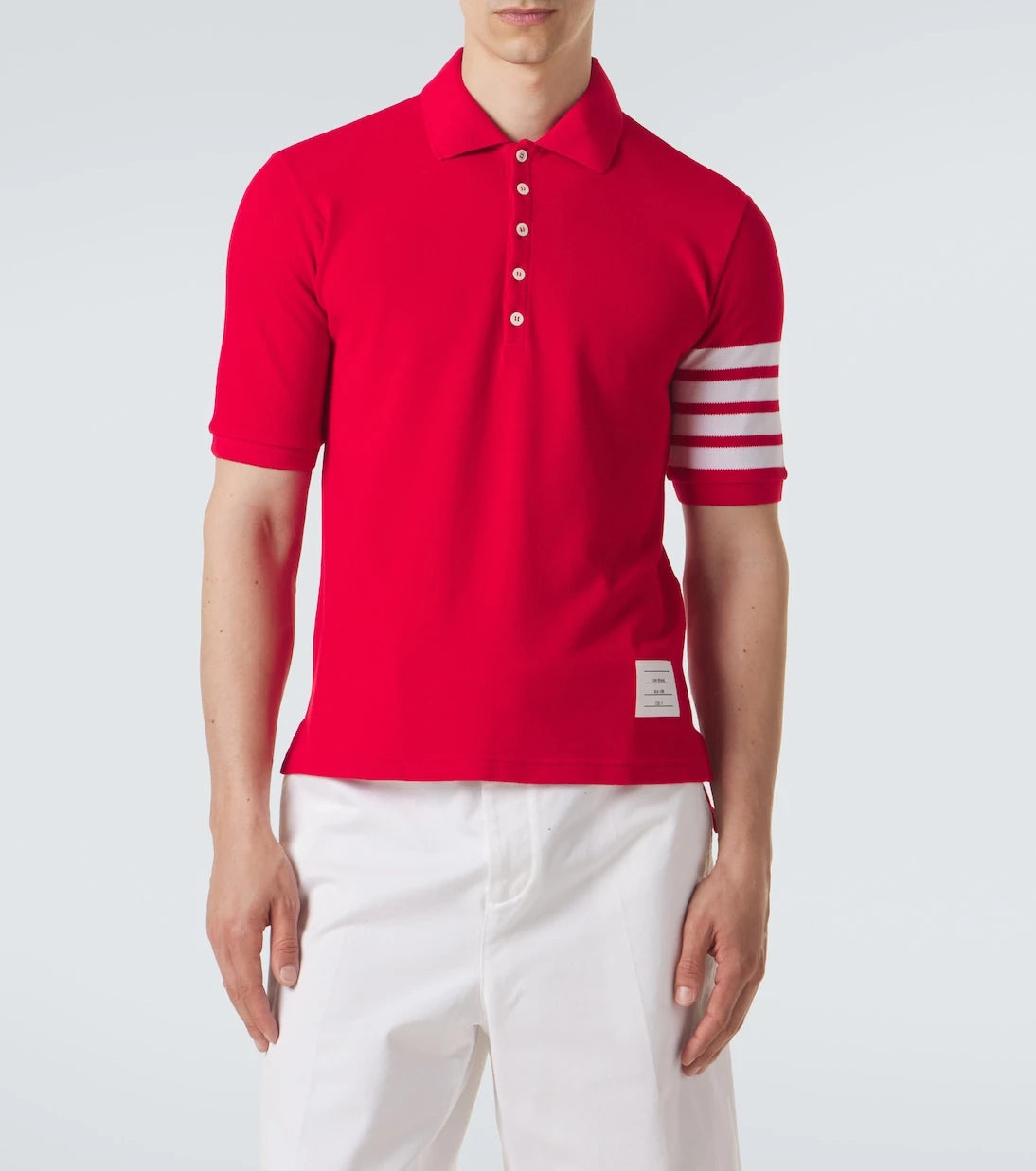 Thom Browne - 4-Bar cotton polo shirt