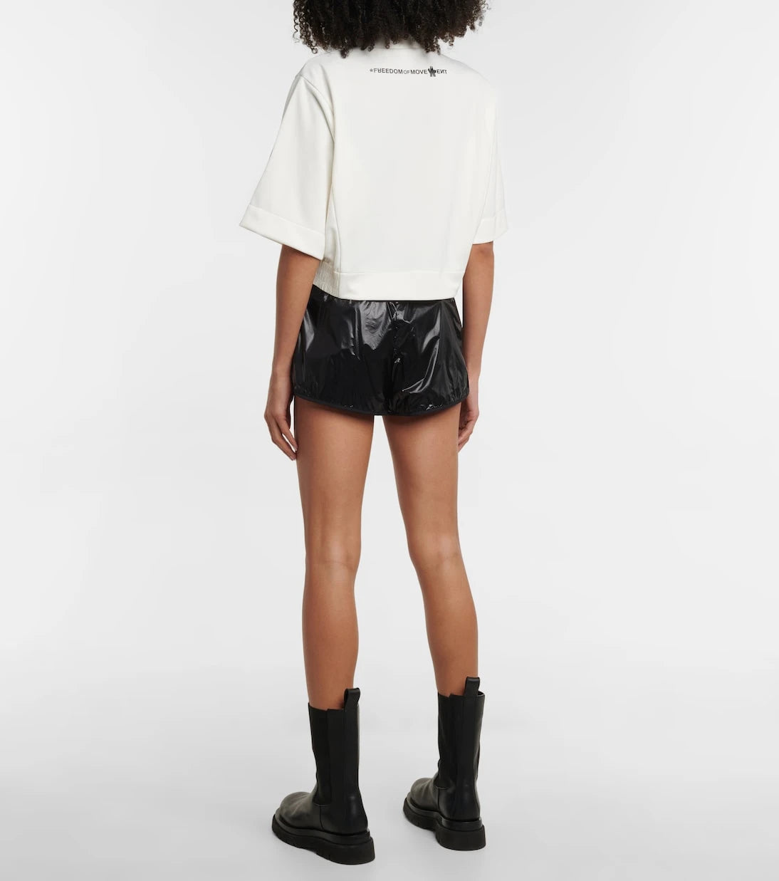 Moncler Grenoble - Printed cropped T-shirt