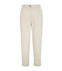 Cotton Corduroy Pleated Trousers