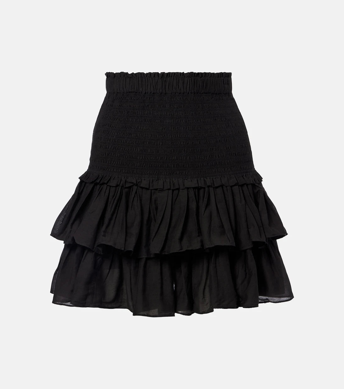 Marant Etoile - Naomi tiered cotton-blend miniskirt