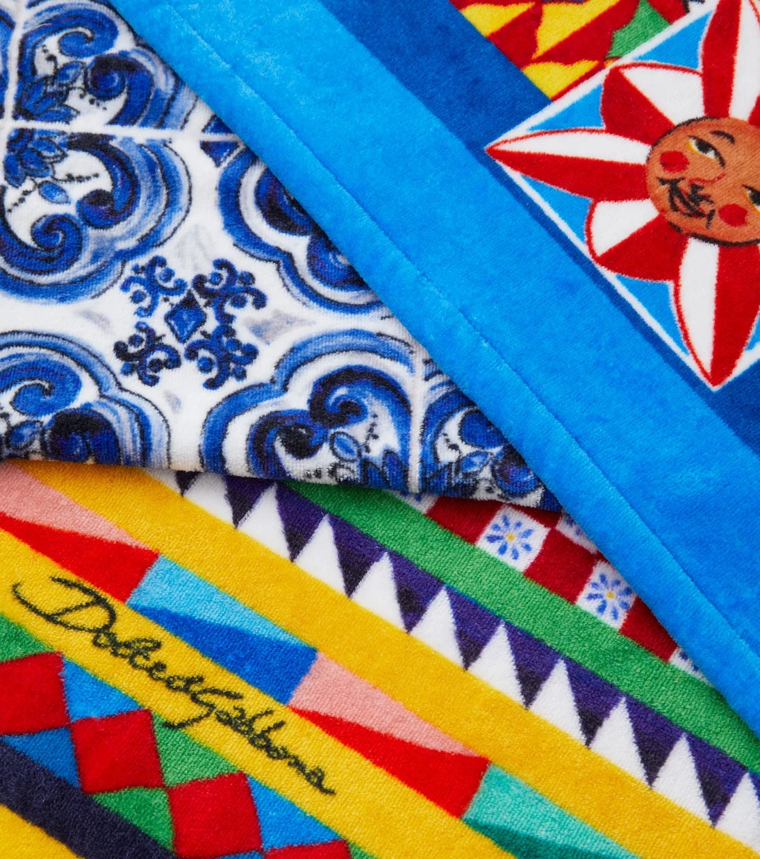 Dolce&Gabbana Casa - منشفة شاطئ كاريّتو من قماش تيري