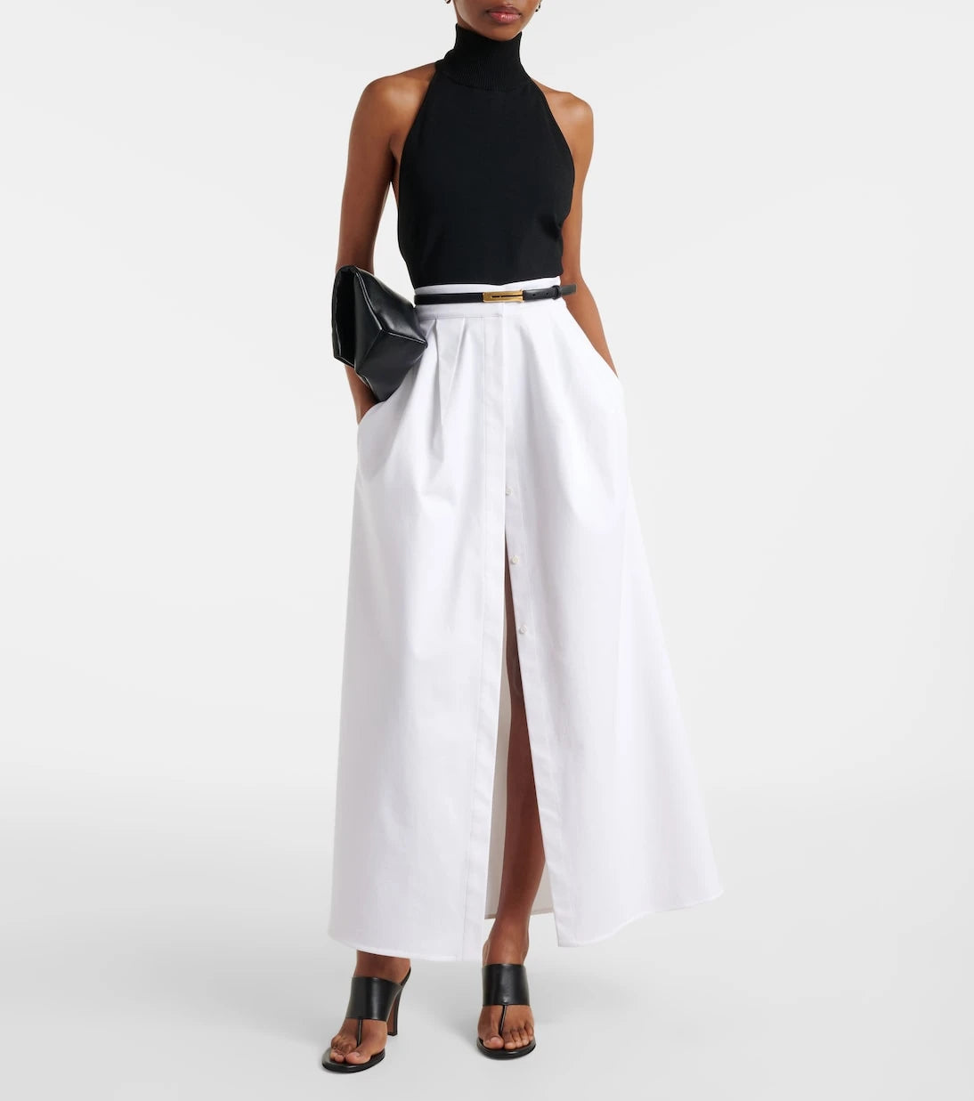 Max Mara - Cotton-blend gabardine maxi skirt