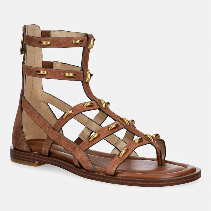 MICHAEL Michael Kors kadın deri kayışlı sandalet Noa Flat Sandal