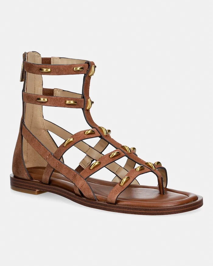 MICHAEL Michael Kors kadın deri kayışlı sandalet Noa Flat Sandal