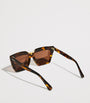 Max Mara Brown Acetate Cat-Eye SPARK7 Sunglasses