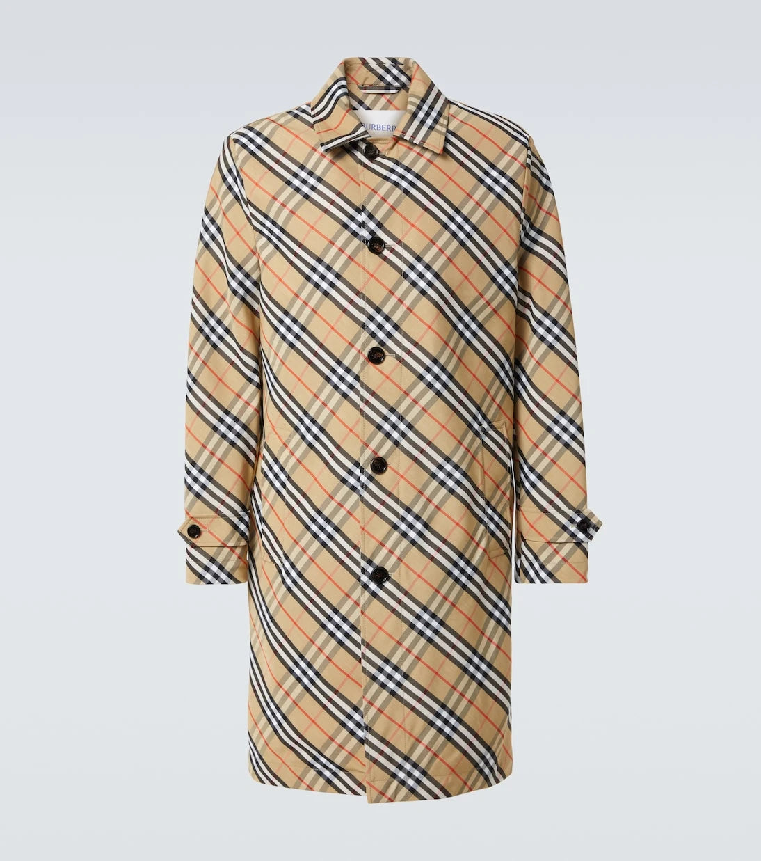 Burberry - معطف كاروهات من بربري