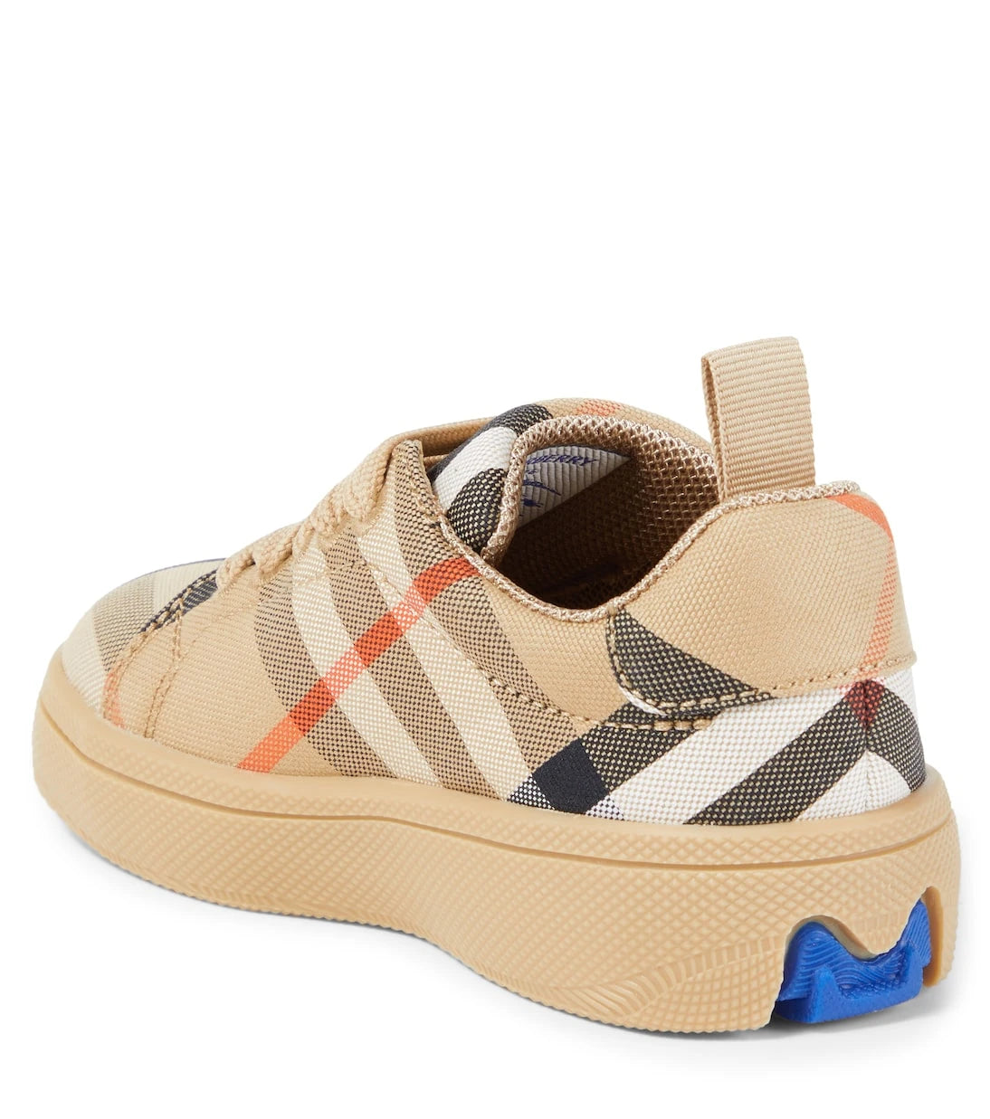 Burberry Kids - حذاء سنيكرز قماش بنقشة مربعات بربري
