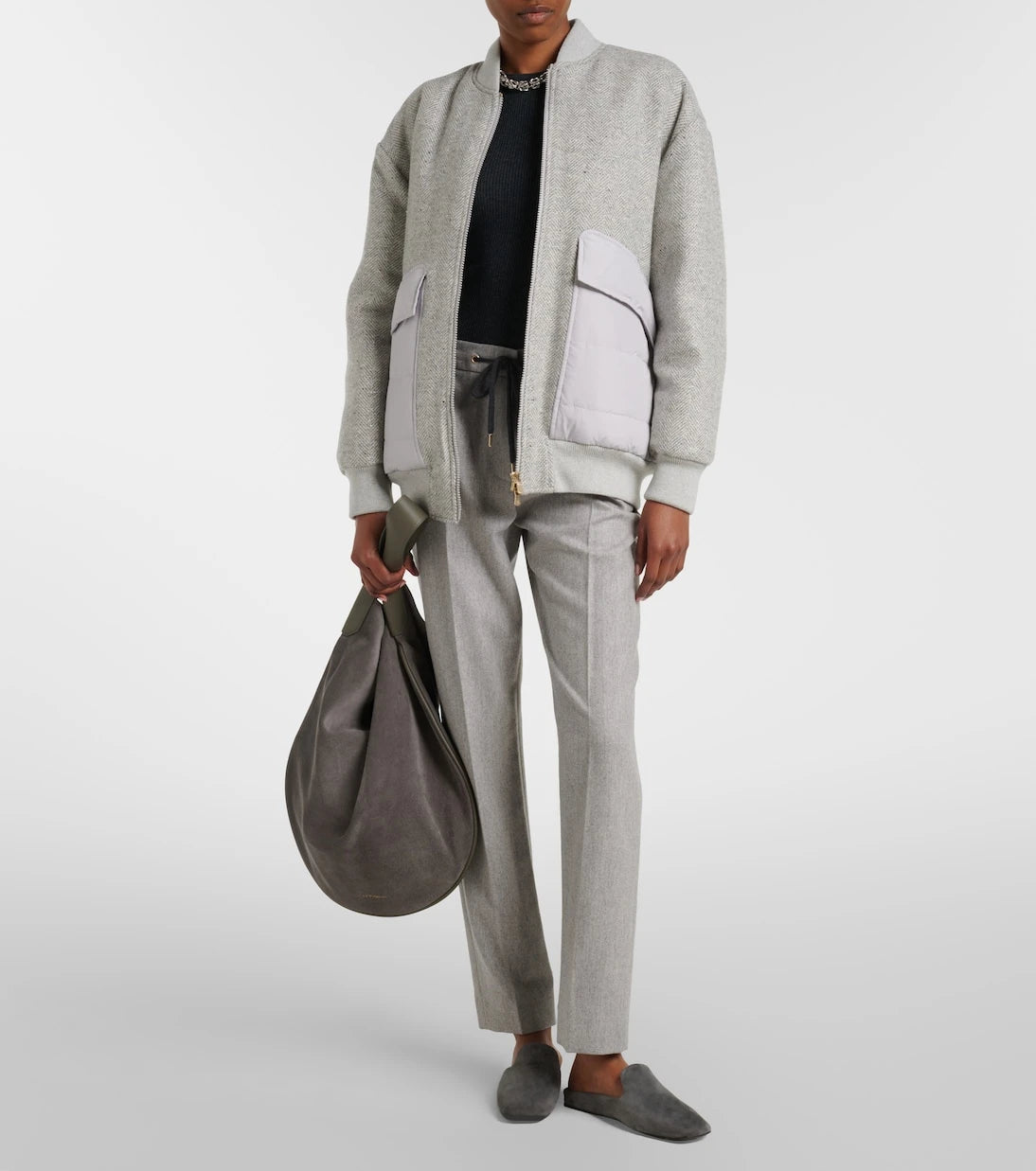 Eleventy - Wool and cashmere tapered pants