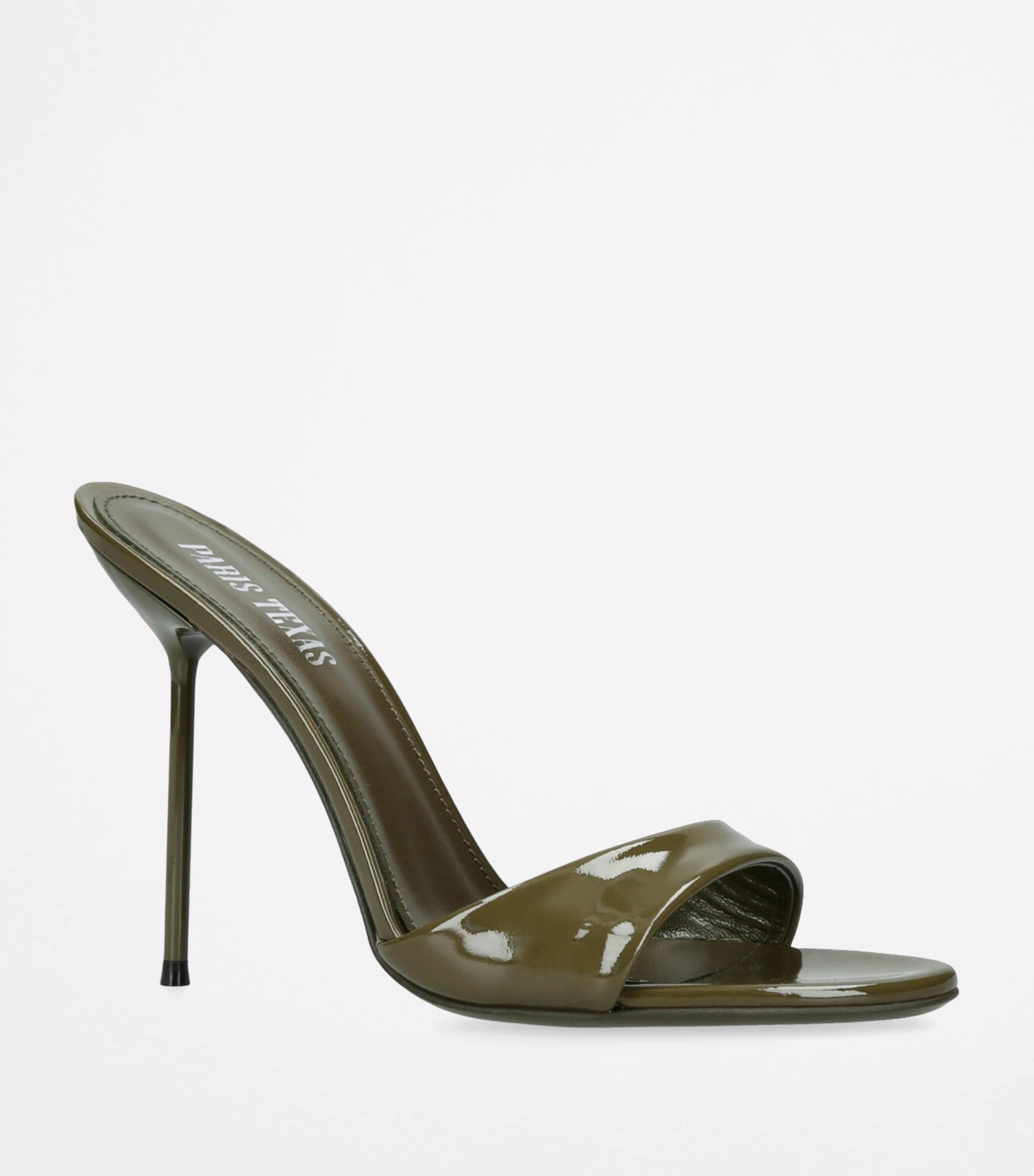 Green Patent Leather Lidia Mules 105