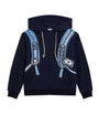 Dolce & Gabbana Kids Cotton Backpack Print Oversized Hoodie (8-12 Years)