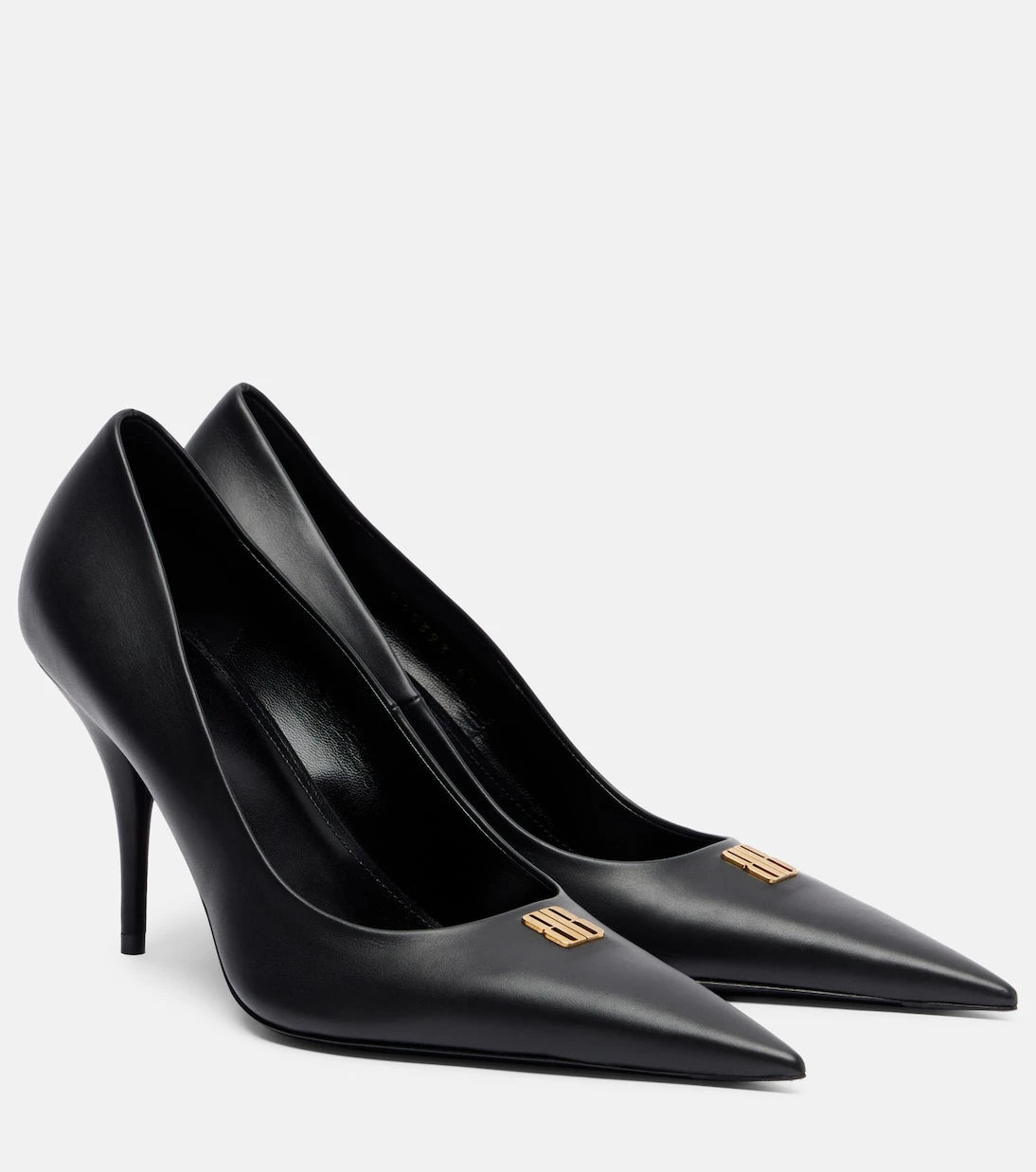 Balenciaga - Avenue BB Editor 90 leather pumps